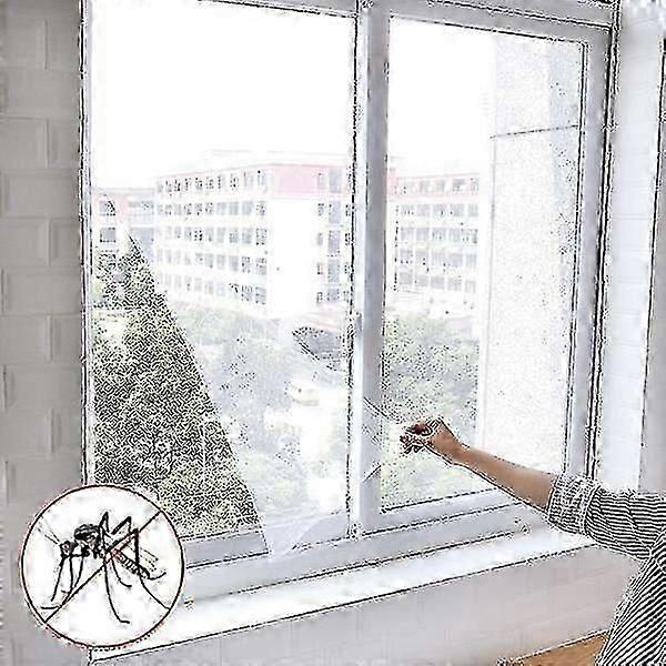 2-pack mosquito net / window insect screen - 130x150cm - cuttable - mosquito net white