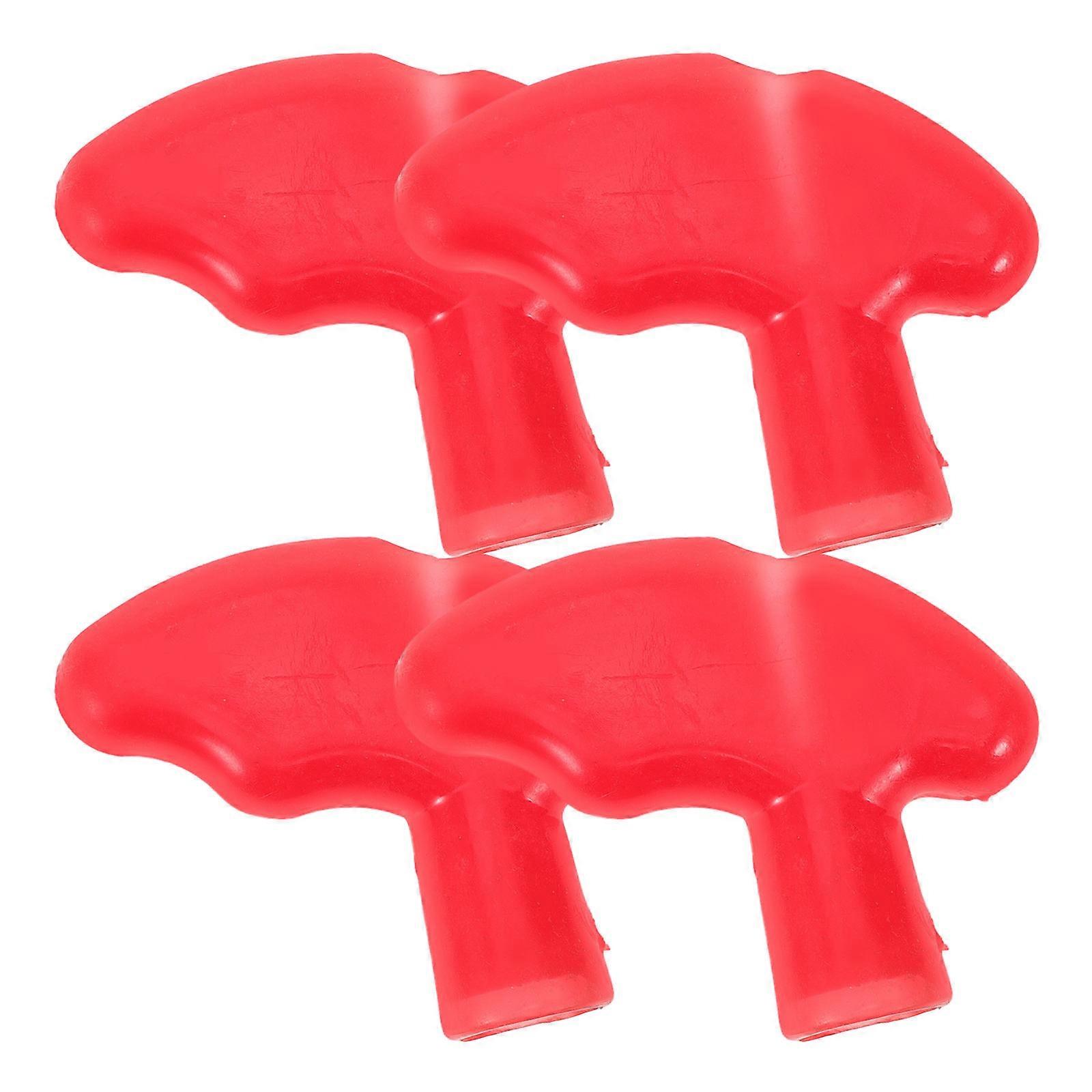 4Pcs Red Gasoline Generator Pull Starter Handle For Professionals Ergonomic Design Non-slip