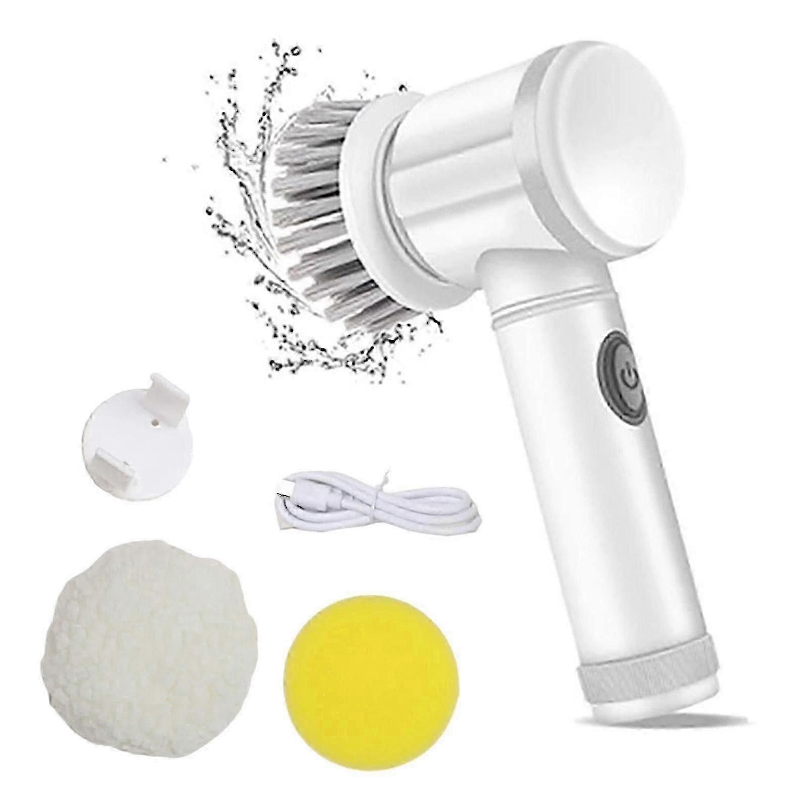 Latest Model Cleaning Electric Handheld Scrubbers With 6 Headsfor Tile,