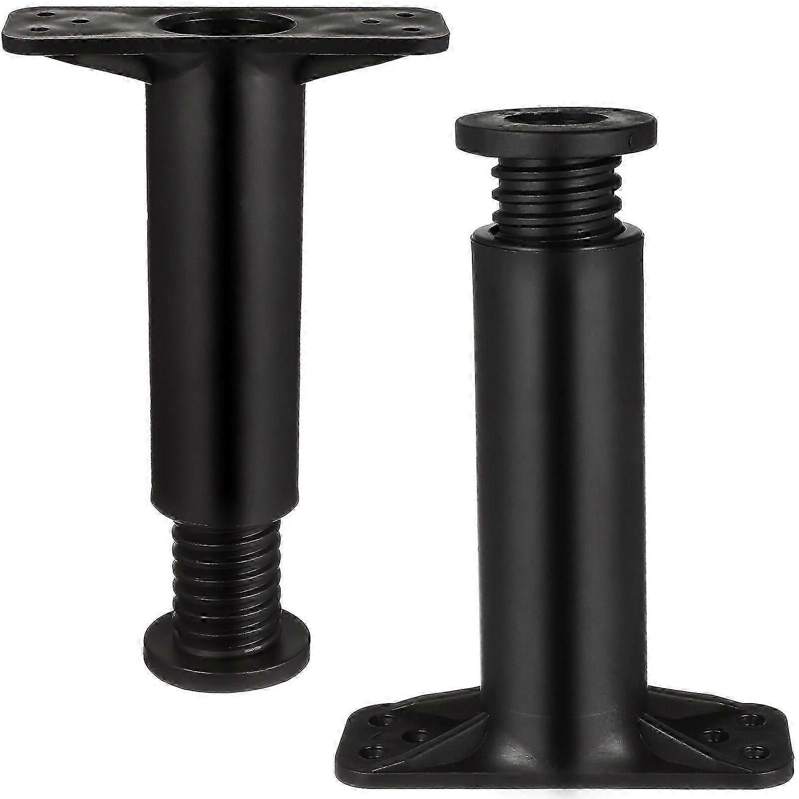 2pcs Bed Center Support Leg Adjustable Height Bed Frame Support Leg (Adjustable Range 5.11 to 8.66in)