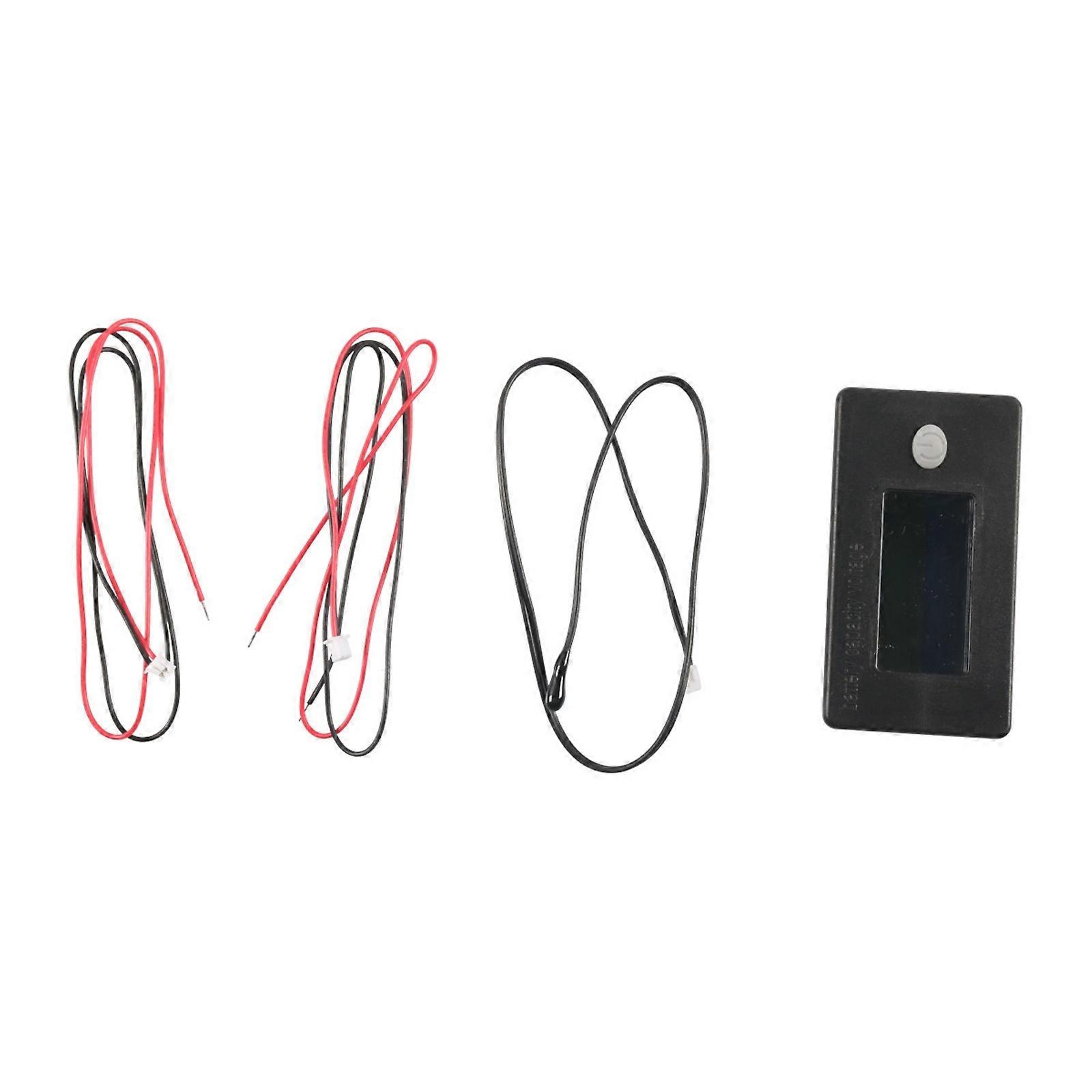 Multipurpose Battery Voltages Gauge Golf Cart Marine Vehicle Use LED Screen High/Low Temperature Resistant Multicolor
