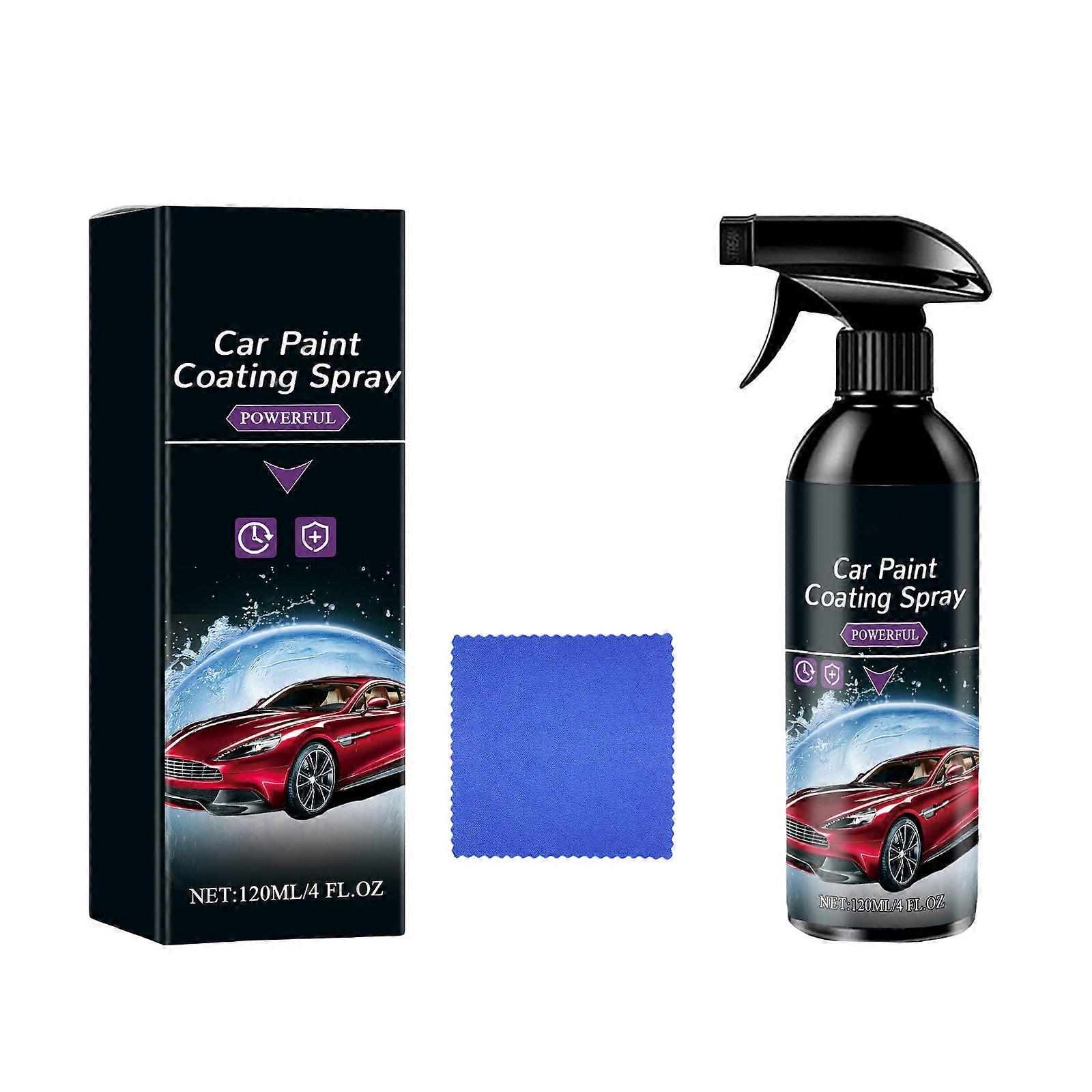 מרסס לשיפור ברק צבע לרכב עם יישום קל ומגבת מיקרופייבר לכל סוגי הצבע, משקם גימור מבריק וצבעוני