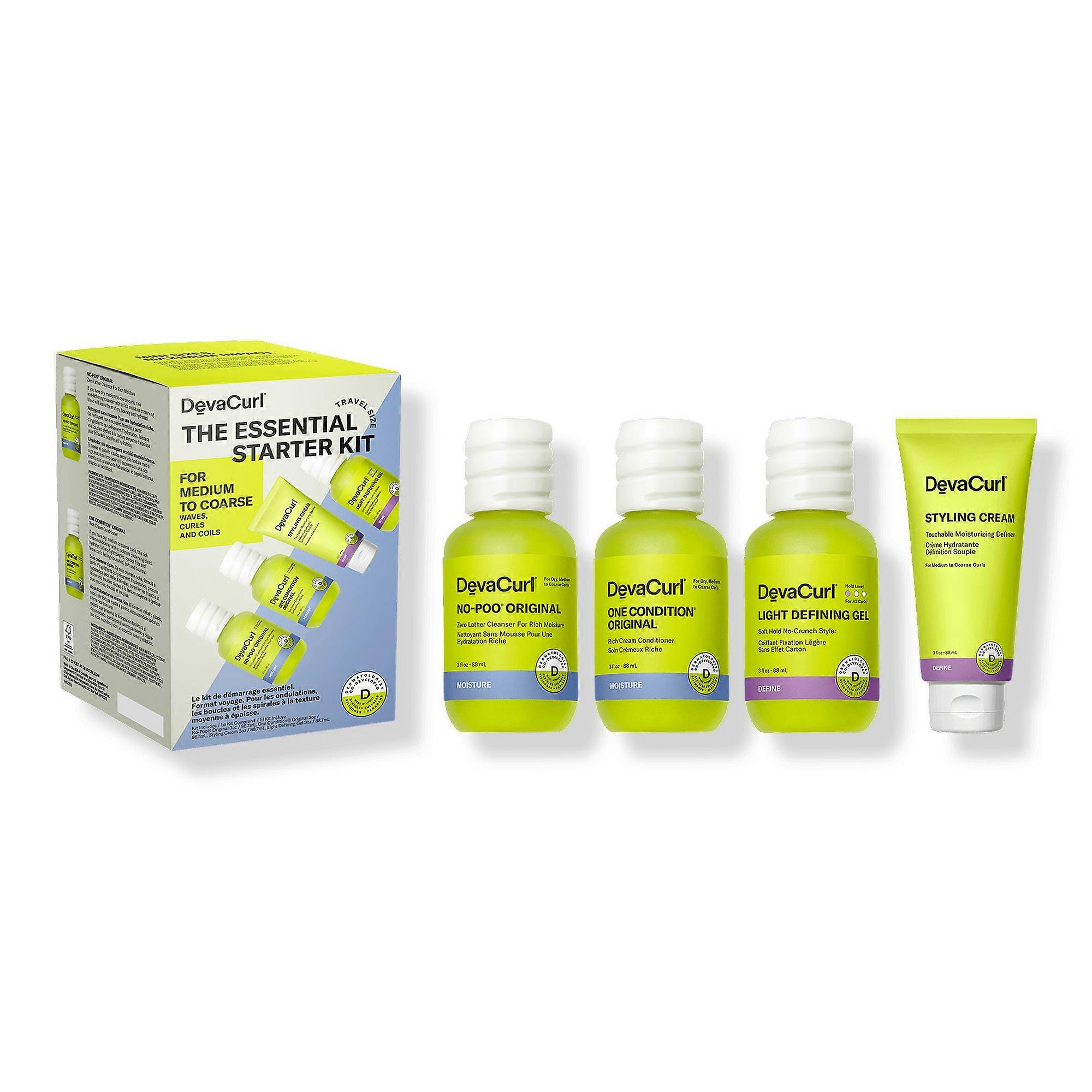 Devacurl The Essential Starter Kit For Medium To Coarse Waves, Curls & Coils