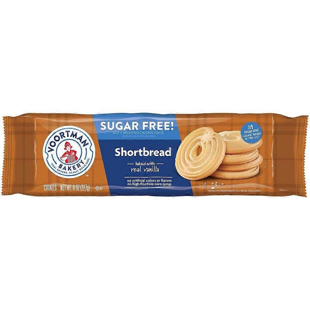 Voortman Bakery Sugar Free Shortbread Cookies, 8 Oz