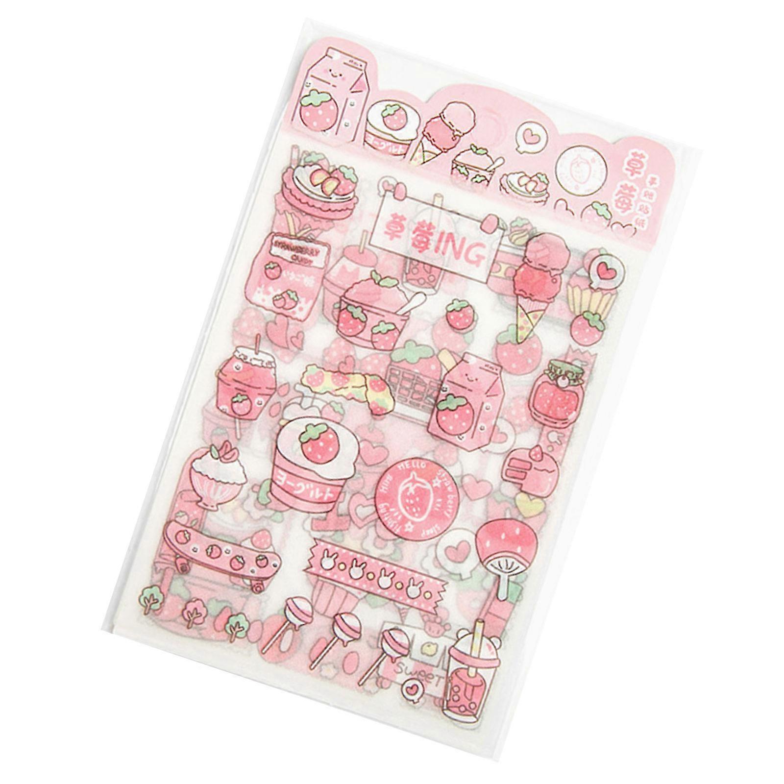 Matte Finish Decorative Sticker Removable Adhesive PET Sticker For Scrapbooking Journaling Notebook Planner Phone Case Multicolor