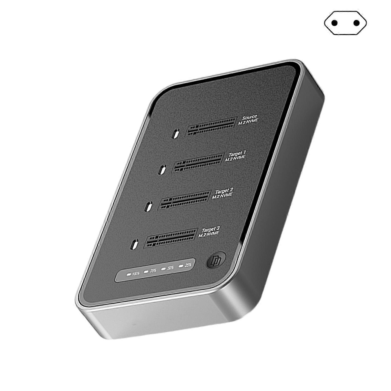 4 Port M.2 Solid Disks Docking Station Aluminum Cooling Case USB4.0 40Gbps Transfer Supports 32TB Expansion Multicolor
