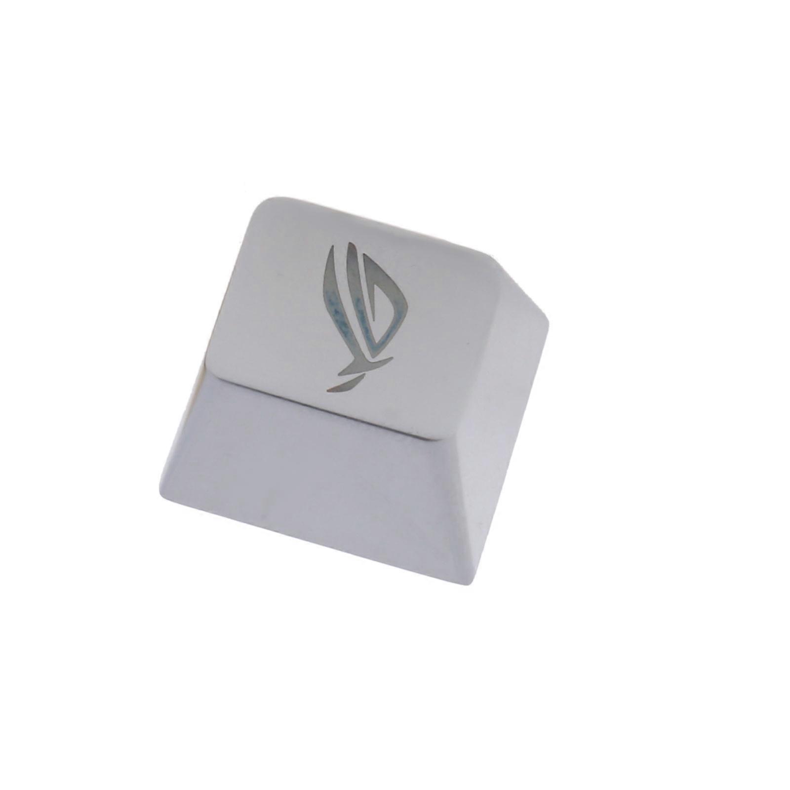 Zinc Alloy ESC Keycap with Detailed Lasers Etching ROG Eye Key Cover for Mechanical Keyboards Enthusiasts  Silver
