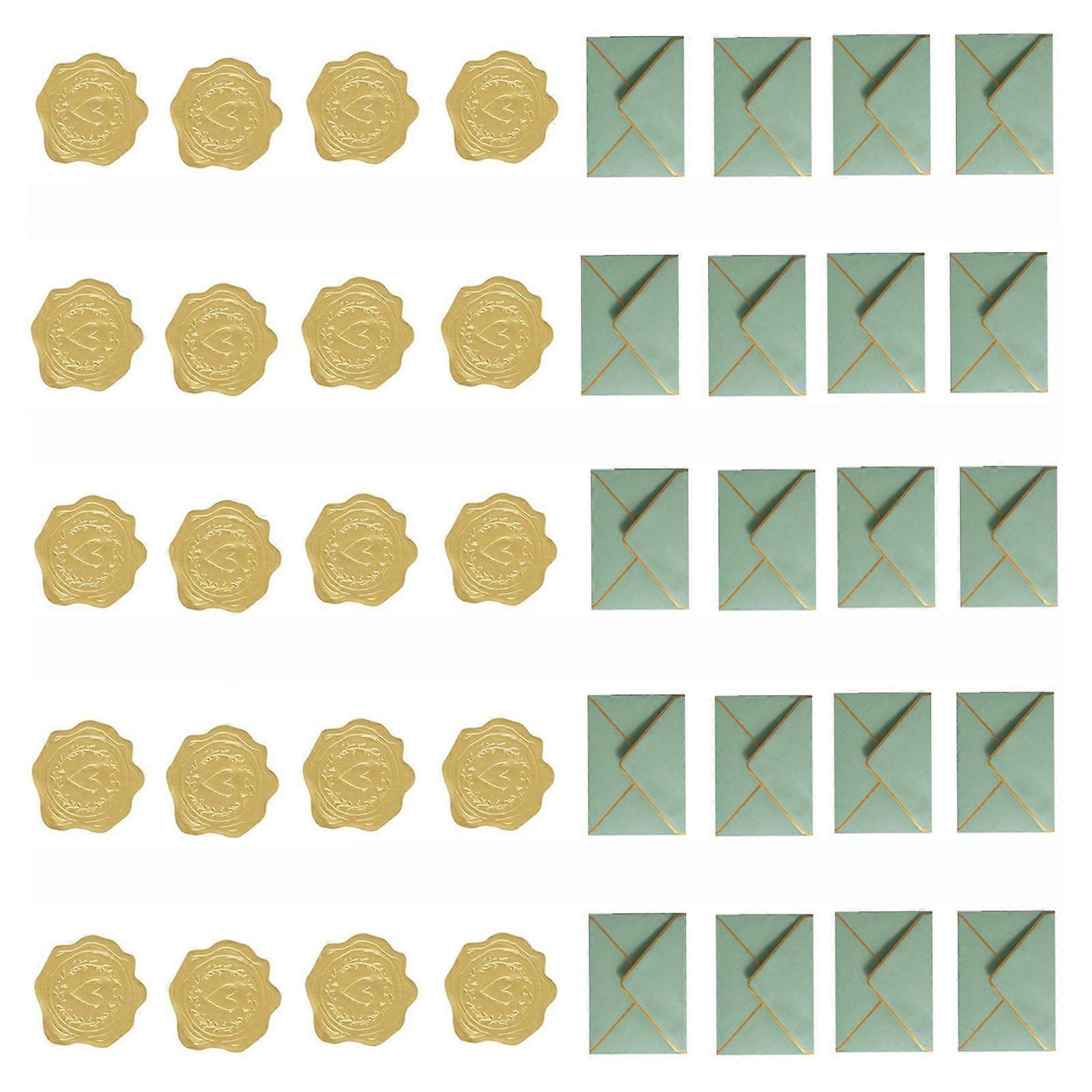 Recycled Paper Envelopes With Gold Intonation and Protective Window Pack of 20 for Records  20 sets