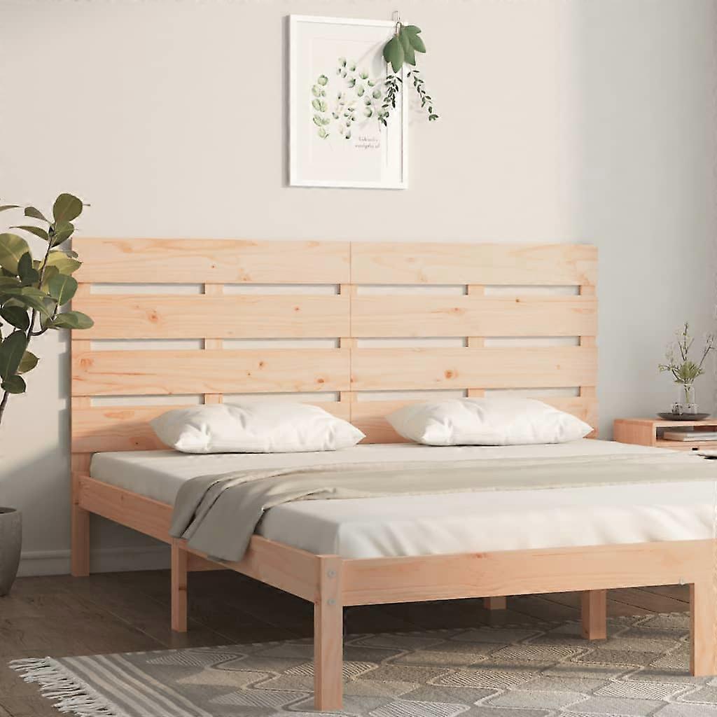 Headboard 180x3x80 cm solid pine wood