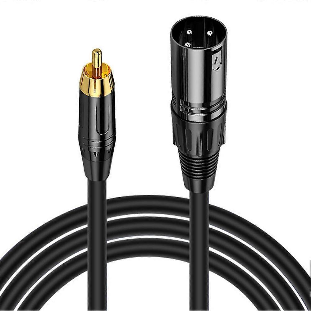 XLR kabel samec-samec, pozlacený kabel konektoru, 16,4ft