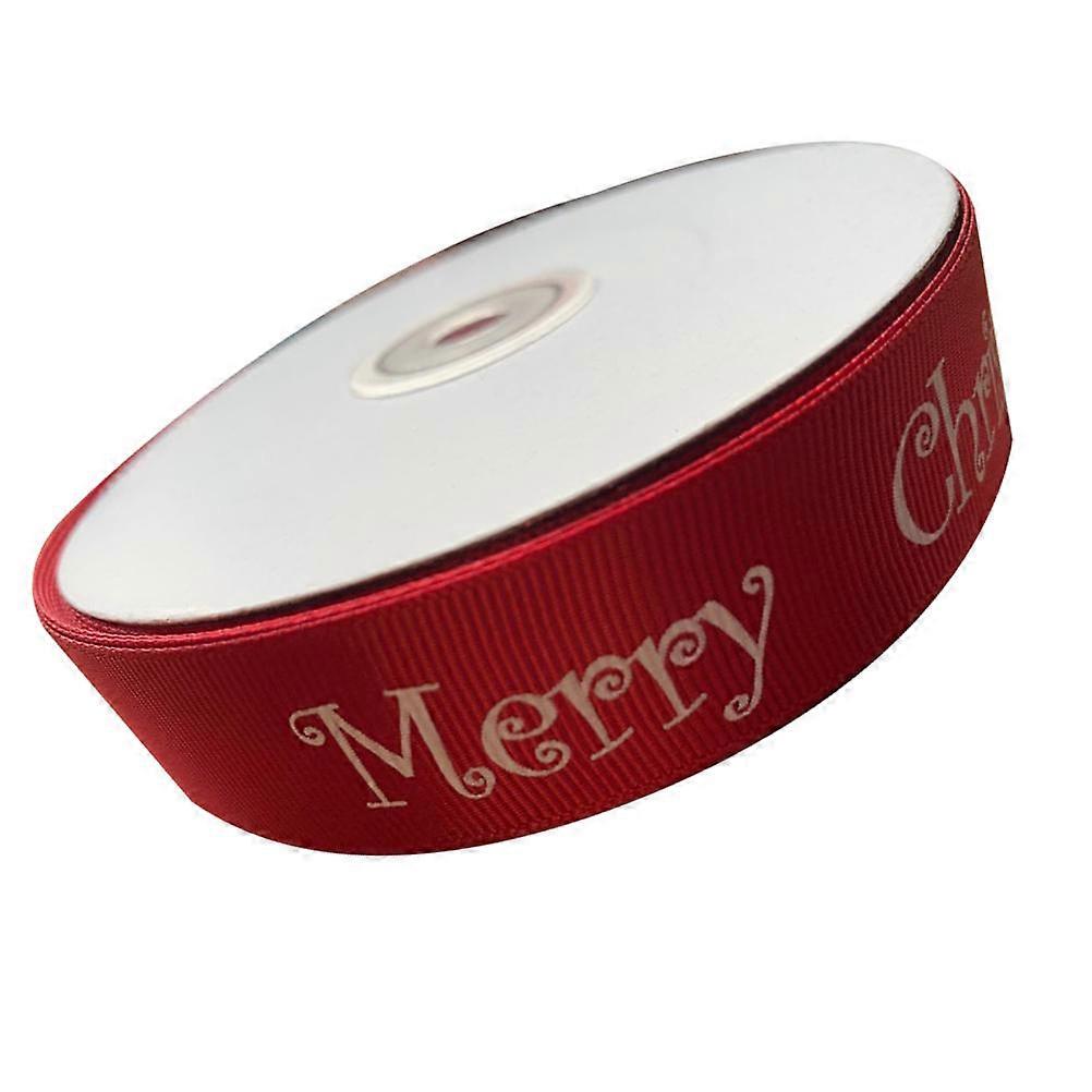 50 Yards Red Ribbon Decoration For Christmas Gift Wrapping Crafting Events With Simple Design 1 Roll