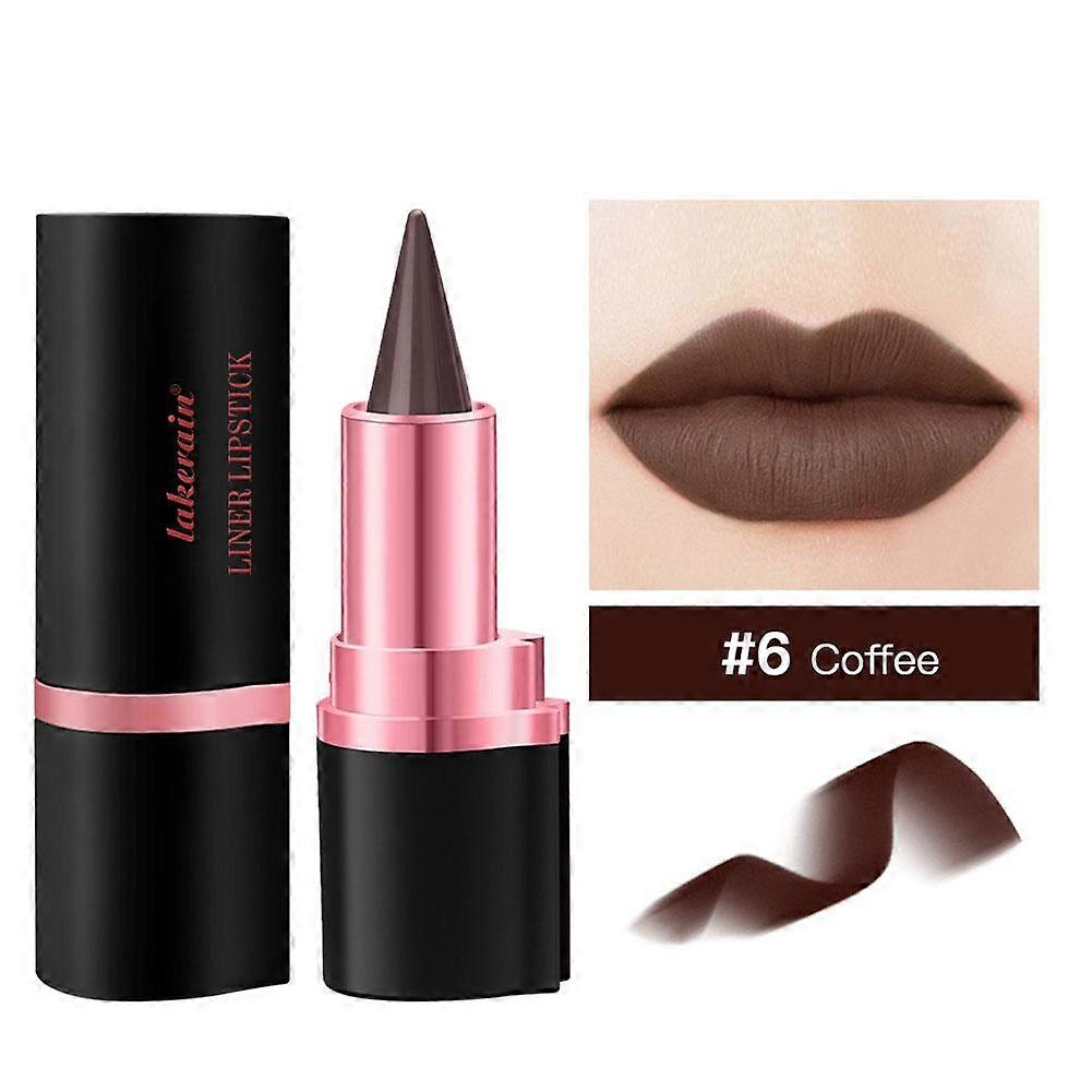 Long Lasting Lipstick and Liner Set All Day Moisturizing Non Fading Lip Makeup Multiple Trendy Colors Portable for Touch Ups