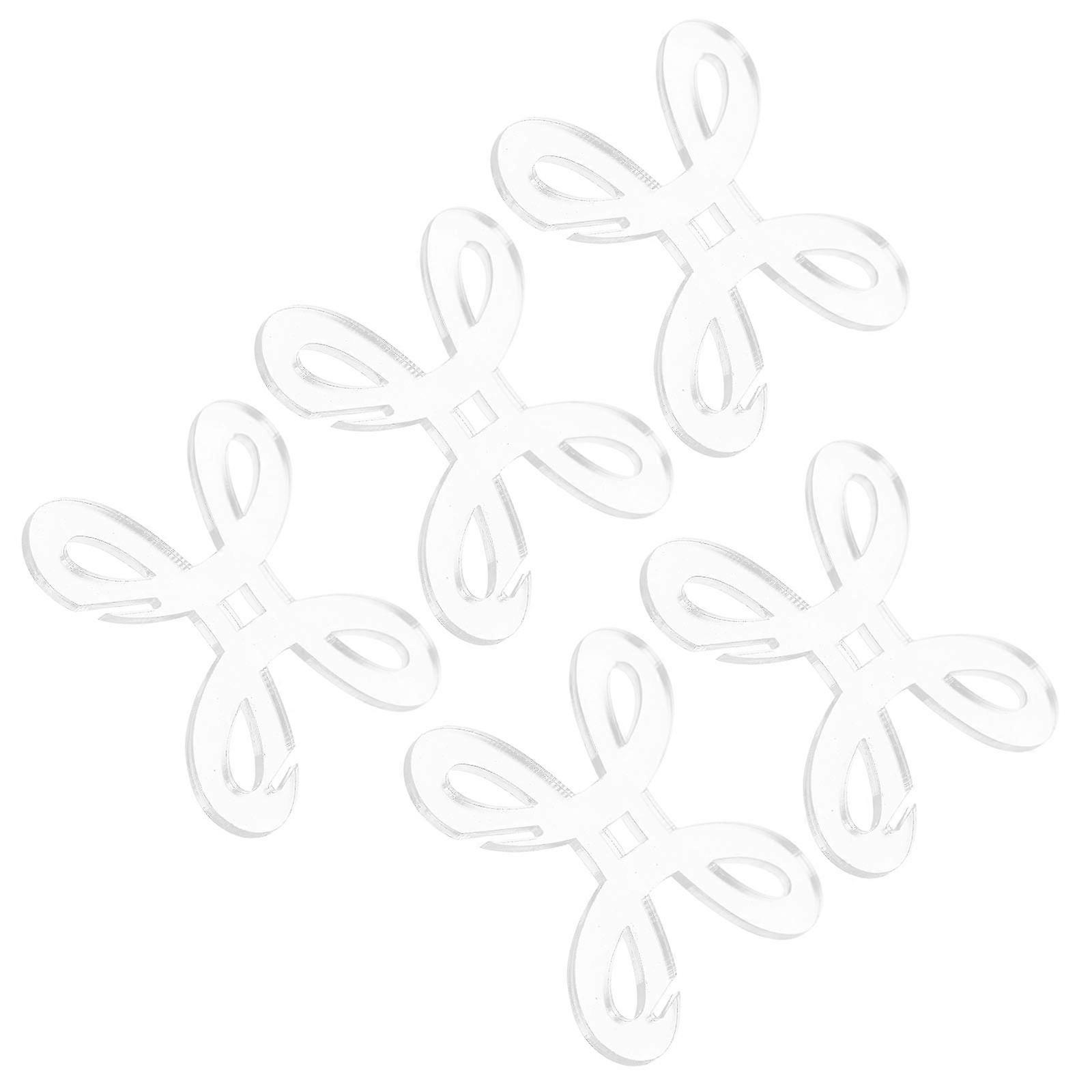 Transparent Yarn Bobbins 5Pcs Knitting Tool For Crafters Compact Design Cross Stitch Capability Ideal For Crafting Projects