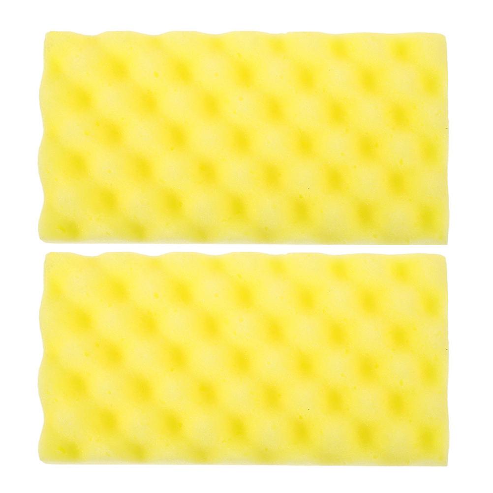 Washing Sponge Car Scrub Sponge for Efficient Cleaning 2Pcs Yellow