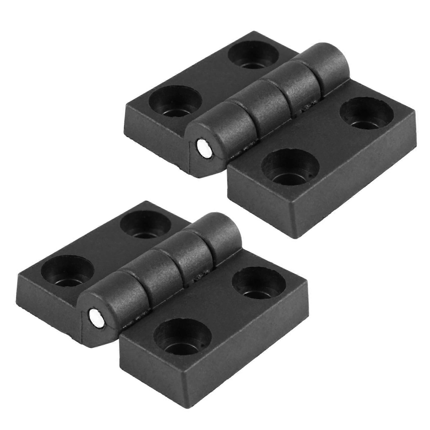 2pcs 63mm x 50mm Cabinet Plastic Hinge Door Hinges Hinge Black