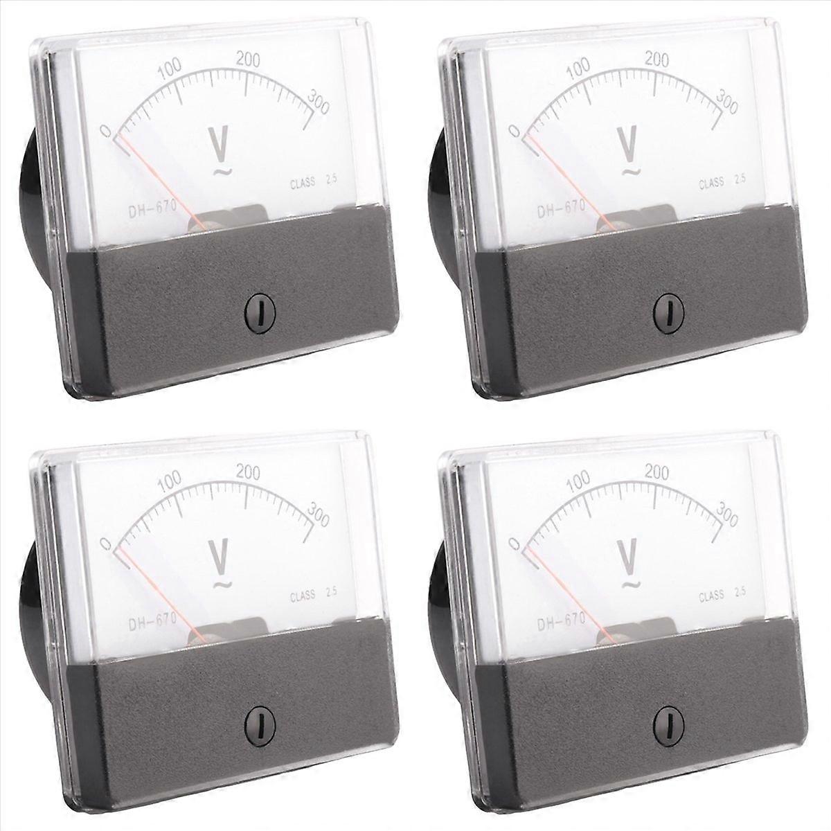 Rectangle AC 0-300V Gauge Analog Panel Meter Voltmeter DH670