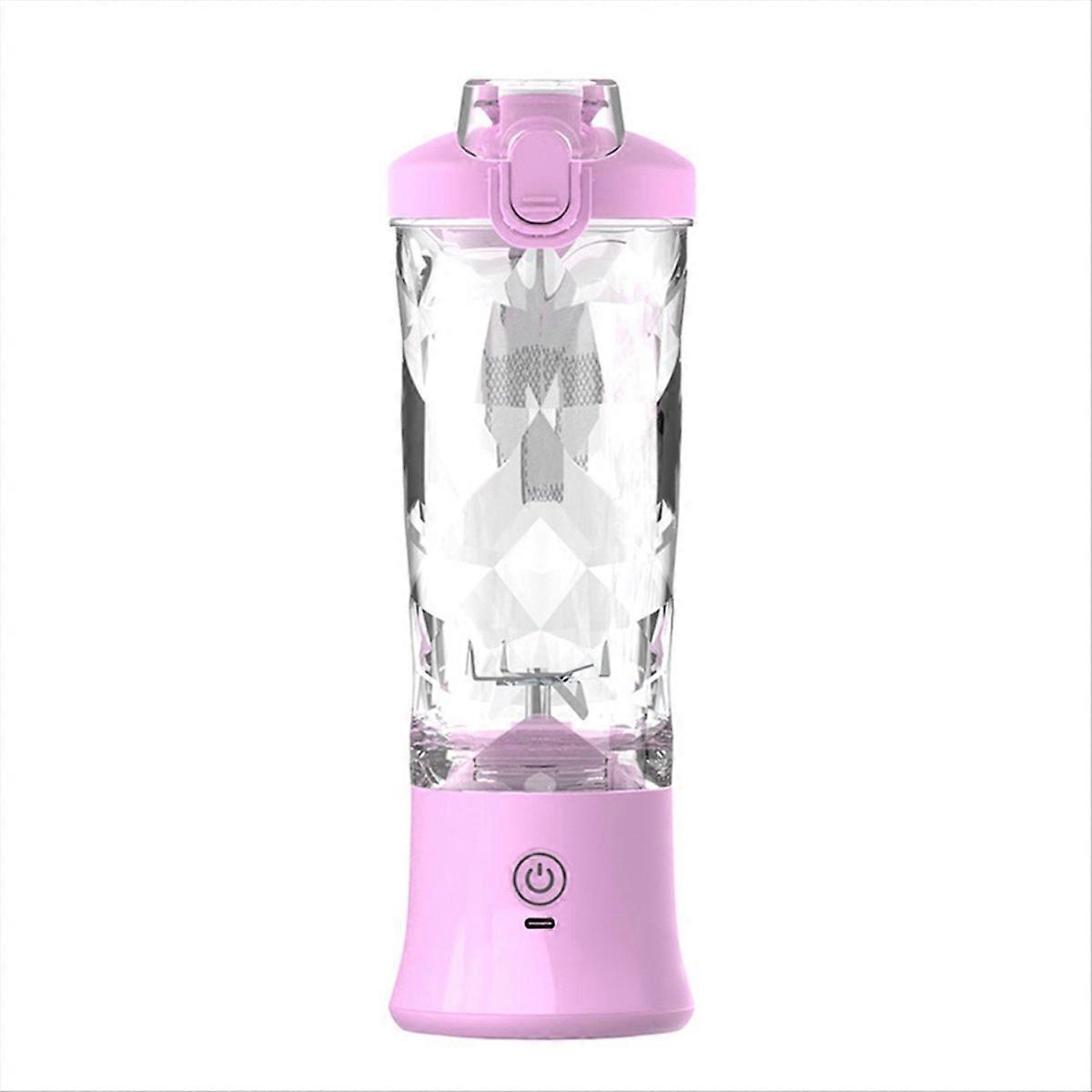 Portable Blender, 600ml Personal Juicer Machine, Mini Juice Machine USB Rechargeable, Compact & Leak-Proof