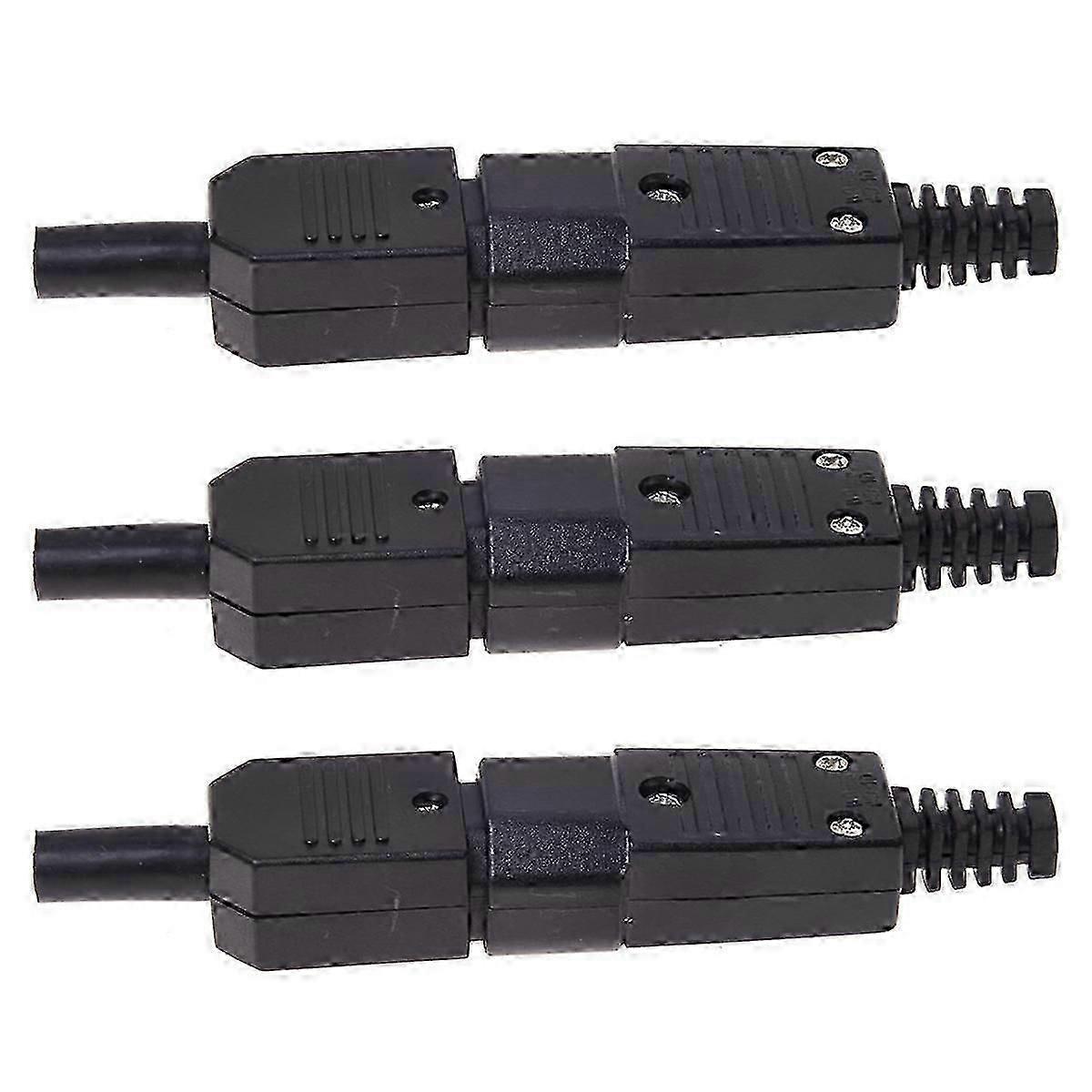 3X 250V 10A Power Connector IEC 320 C14 Plug to C13 Socket 02 Edition 1205