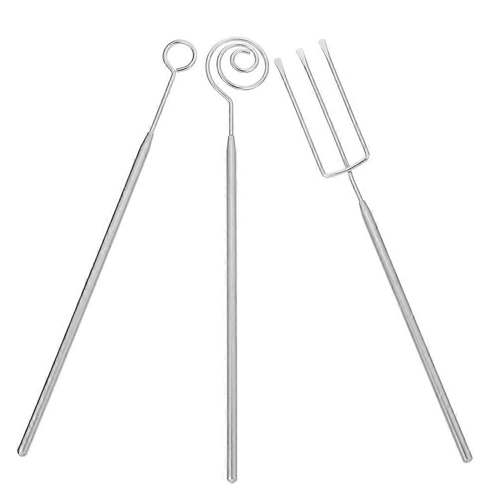 Stainless Steel Chocolate Dipping Fork Tool Set 3Pcs for Candy Making