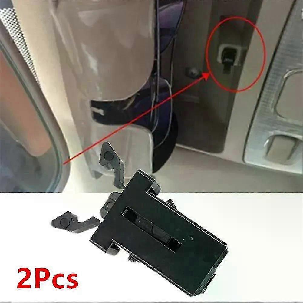 2pcs Car Sunglasses Holder Overhead Console Latch