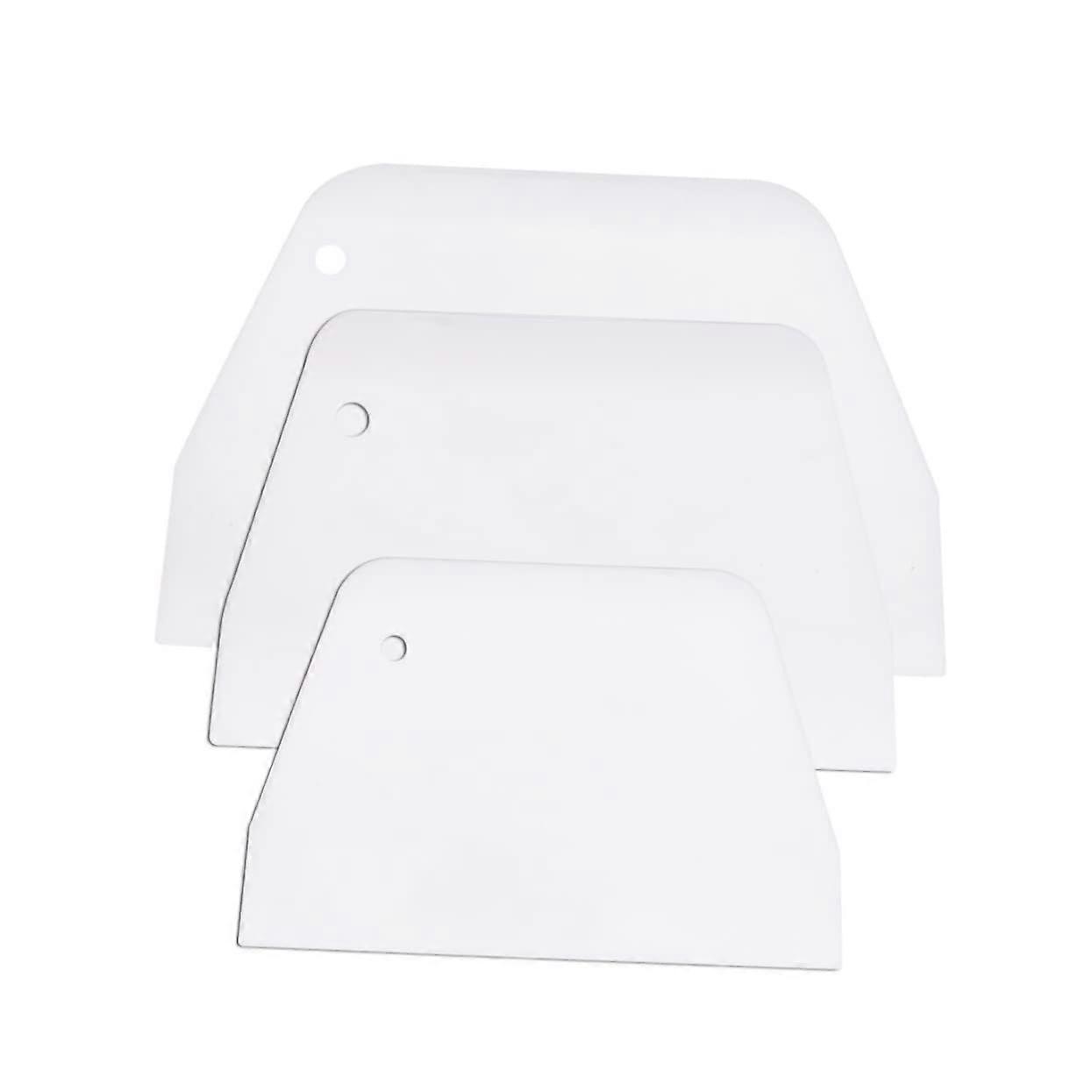 3pcs Cake Decorating Tools Set with Scraper and Spatula for Smooth Icing Finish Reusable