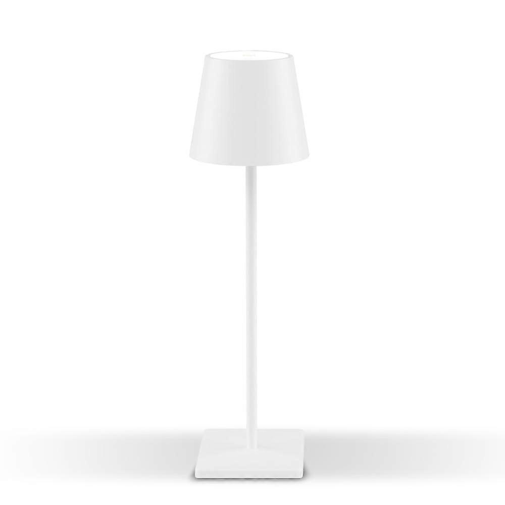 LED Table Lamp, Cordless Metal Design with Touch Control, Dimmable 3 Colors, Rechargeable White