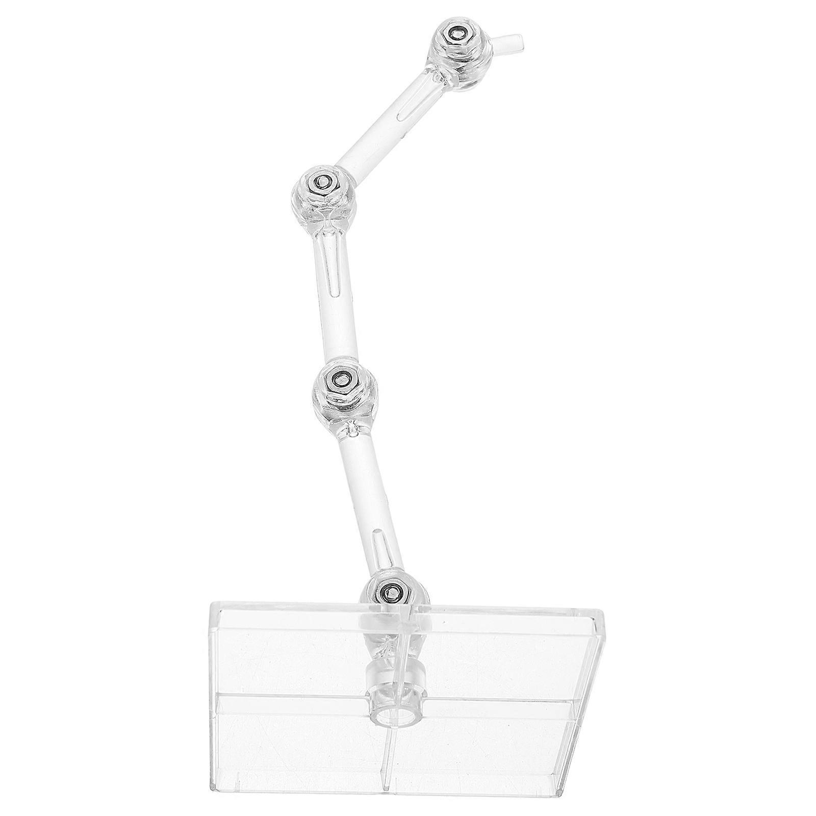 Action Figure Stand with Transparent Plastic Display Holder for Models