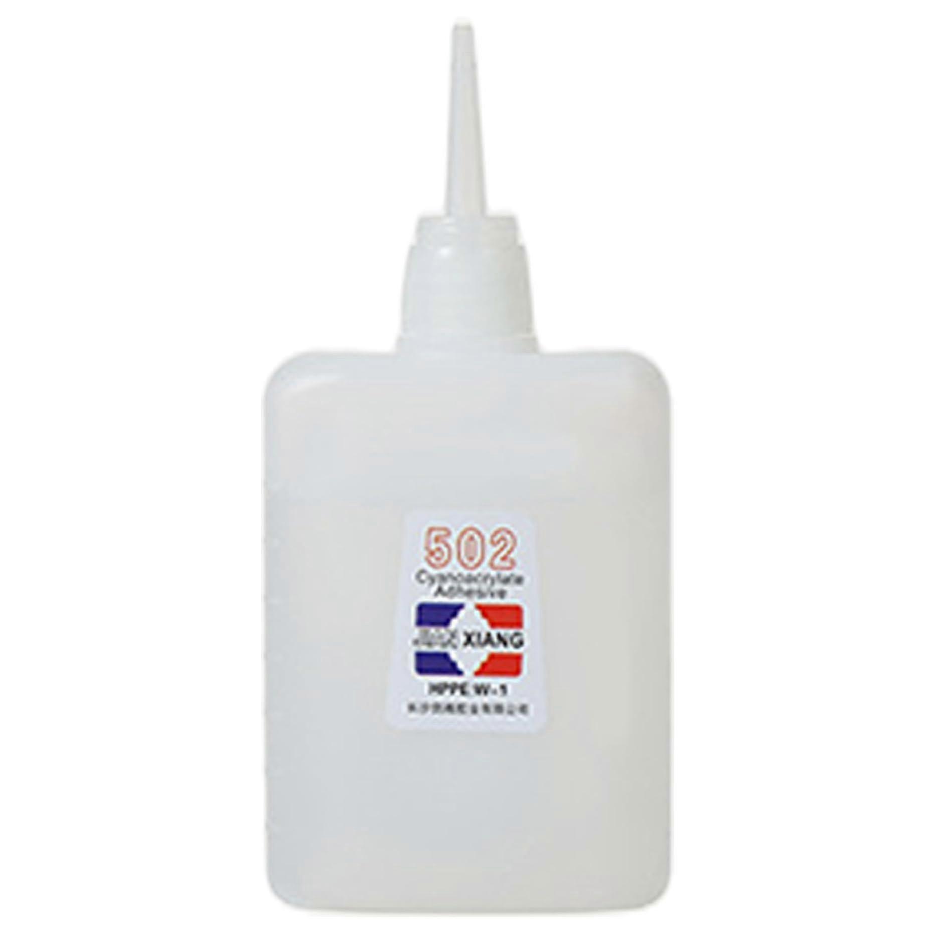 Colle cyanoacrylate de qualité médicale pour coupures, forte, à séchage rapide, résistante à la corrosion, imperméable, multi-usages 502 pour bois, plastique et autres matériaux.