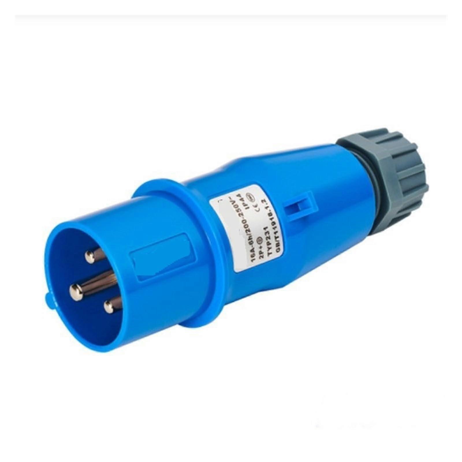 Industrial Power Plug 16A 3Pin 220V IP44 Waterproof Connector for Secure Electrical Connection