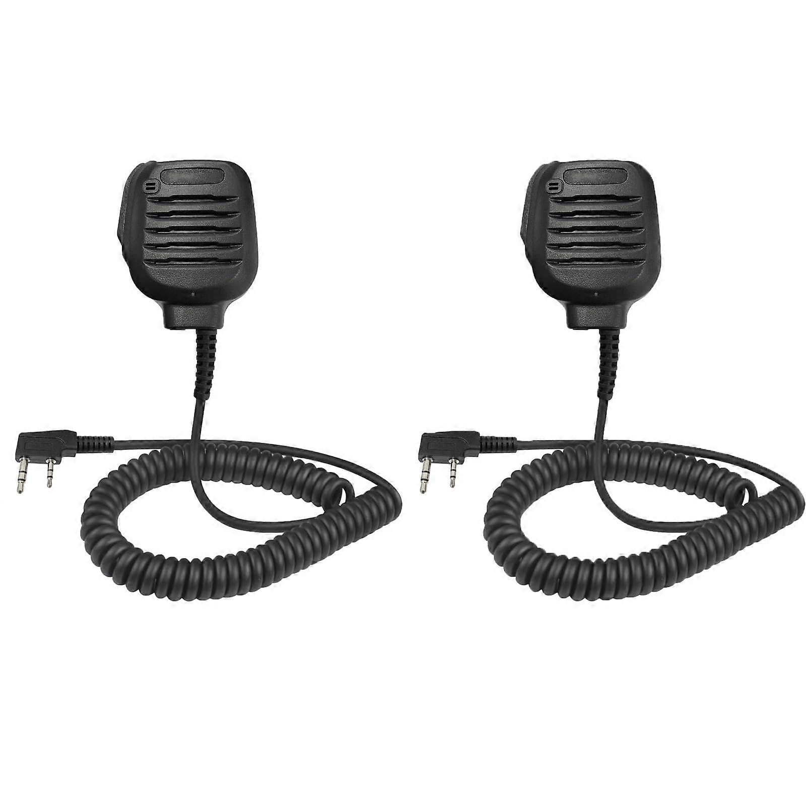 KMC45D Military Spec Speaker Microphone 2 Pack for Kenwood NX TK Series TwoWay Radios