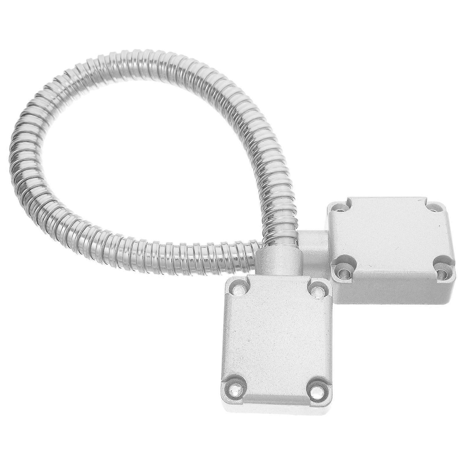 Door Loop Protector: Stainless Steel Heavy-Duty Access Control Cable Line Defender for Office Home and Public Spaces - Flexible Door Wire Tube