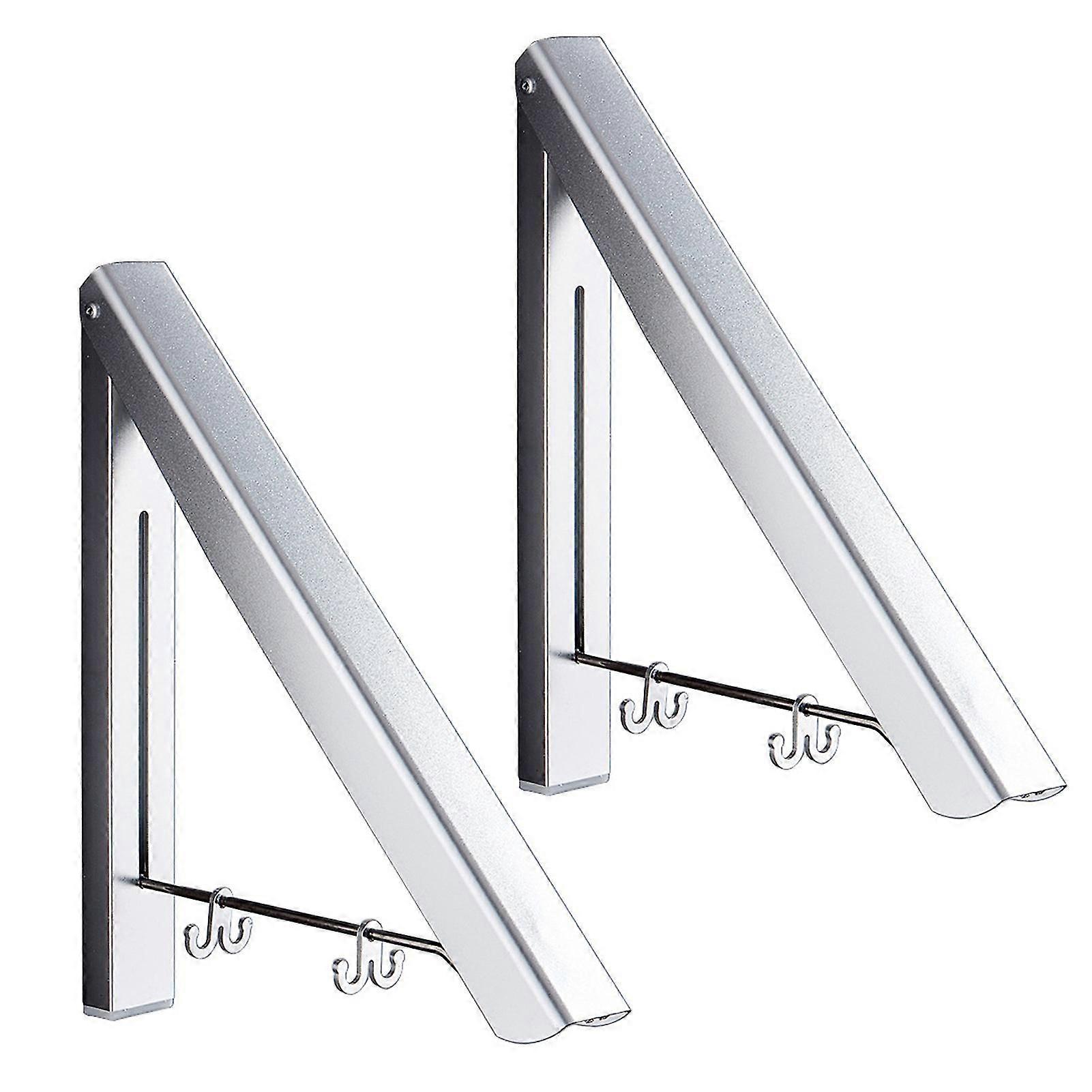 Folding Clothes Hanger Retractable Wall Mounted Drying Rack Home Balcony Rack