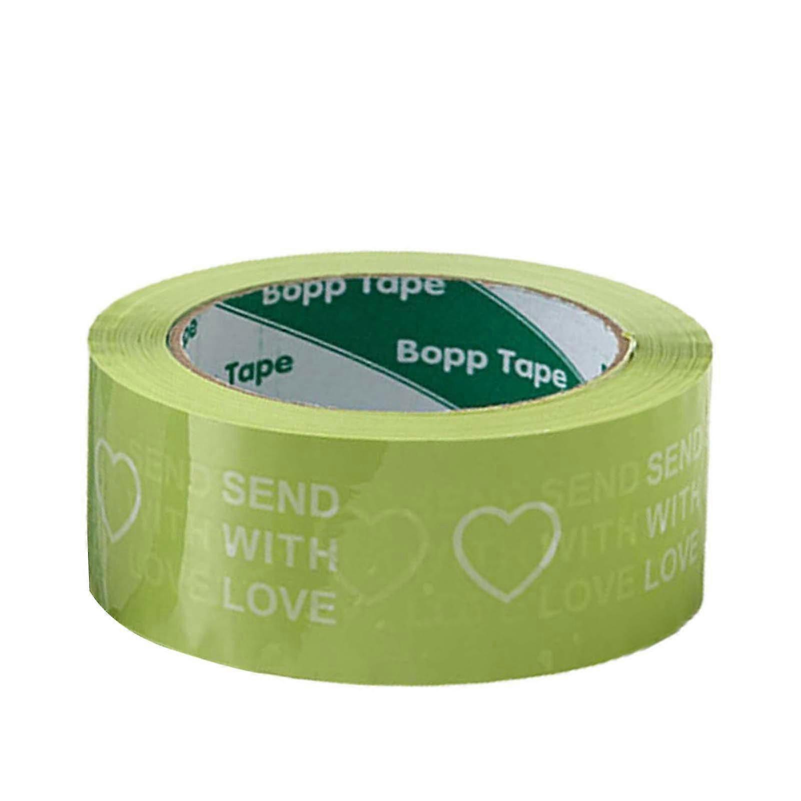 1 Roll Clear Pattern Elastic Sealing Tape Pp Practical Waterproof Packing Tape For Home