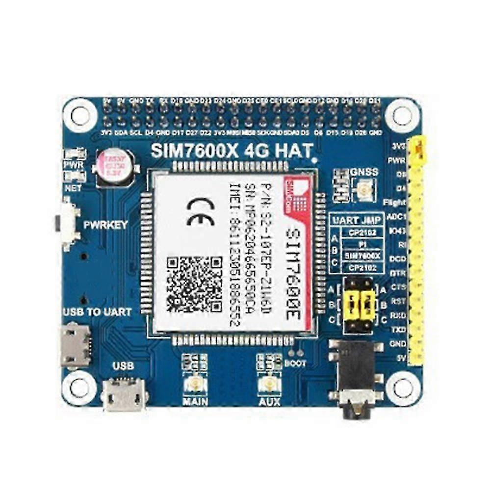 SIM7600E LTE Cat1 Module for Raspberry Pi 4G Expansion Board Compatible with 3G/2G, GNSS Module