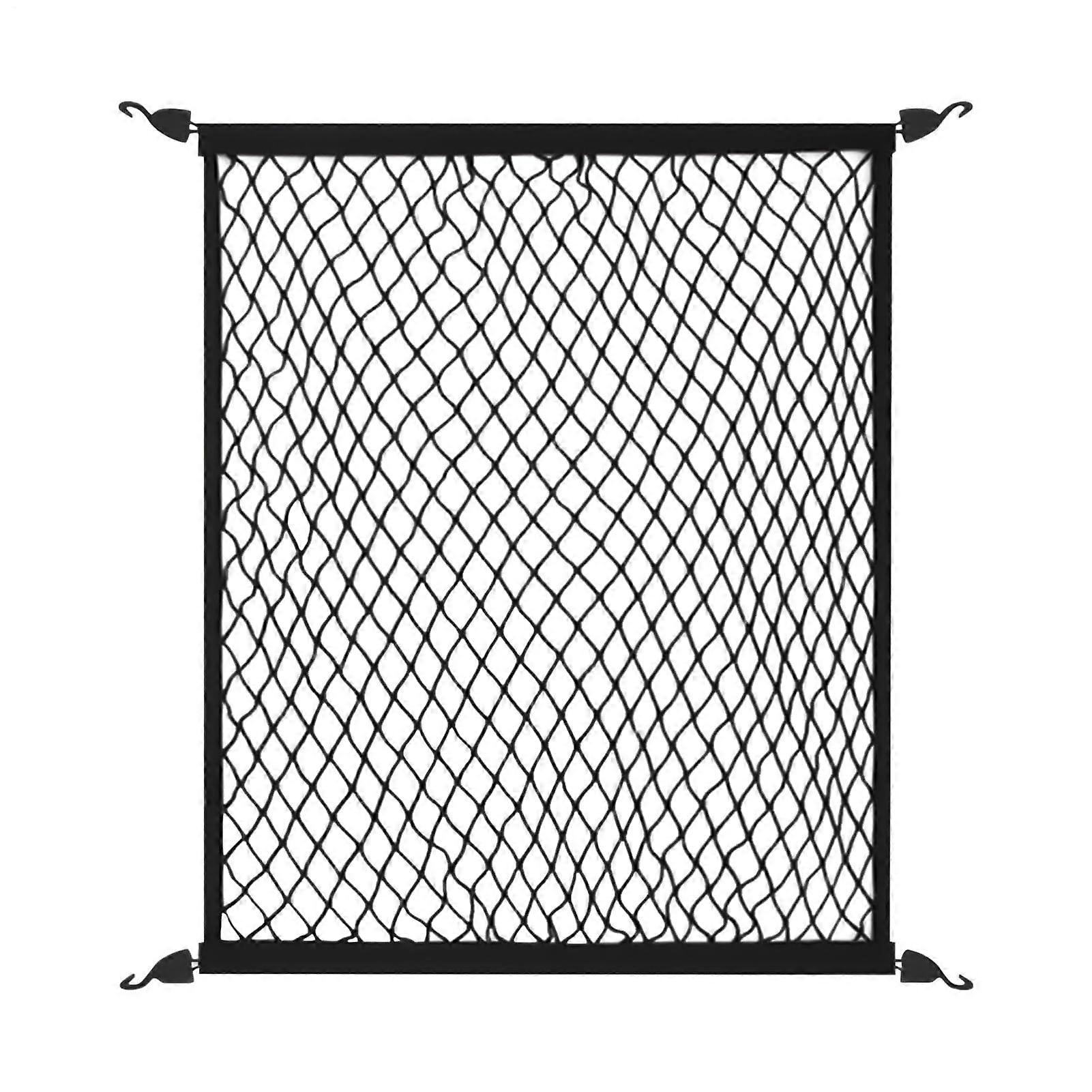 Car Trunk Organizer Cargo Net for SUV with Adjustable Elastic Edges and MultiZone Storage Mesh