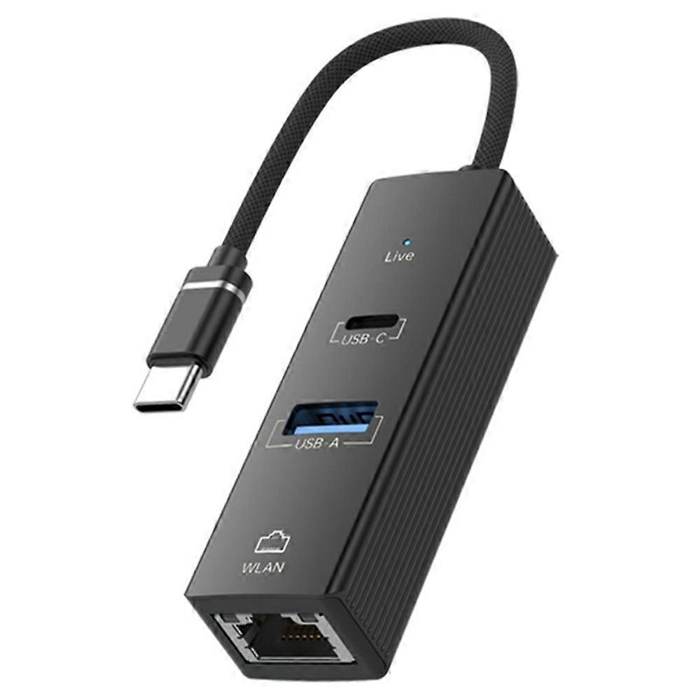 Type-C to USB-A USB-C RJ45 Network Adapter 100Mbps Ethernet Connector
