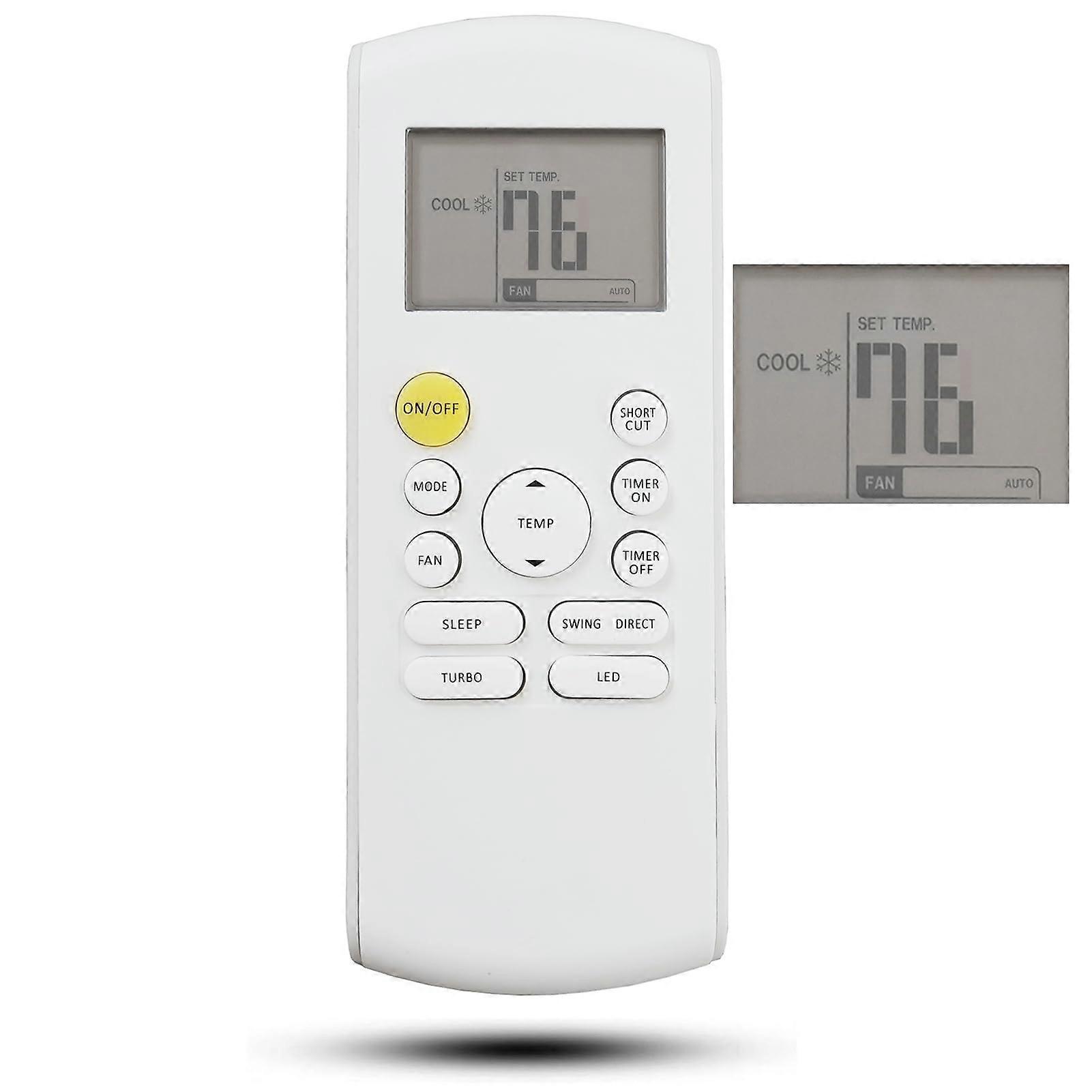 Remote Control Replacement for Midea RG57 Series Air Conditioner with Easy Control and Dual Display