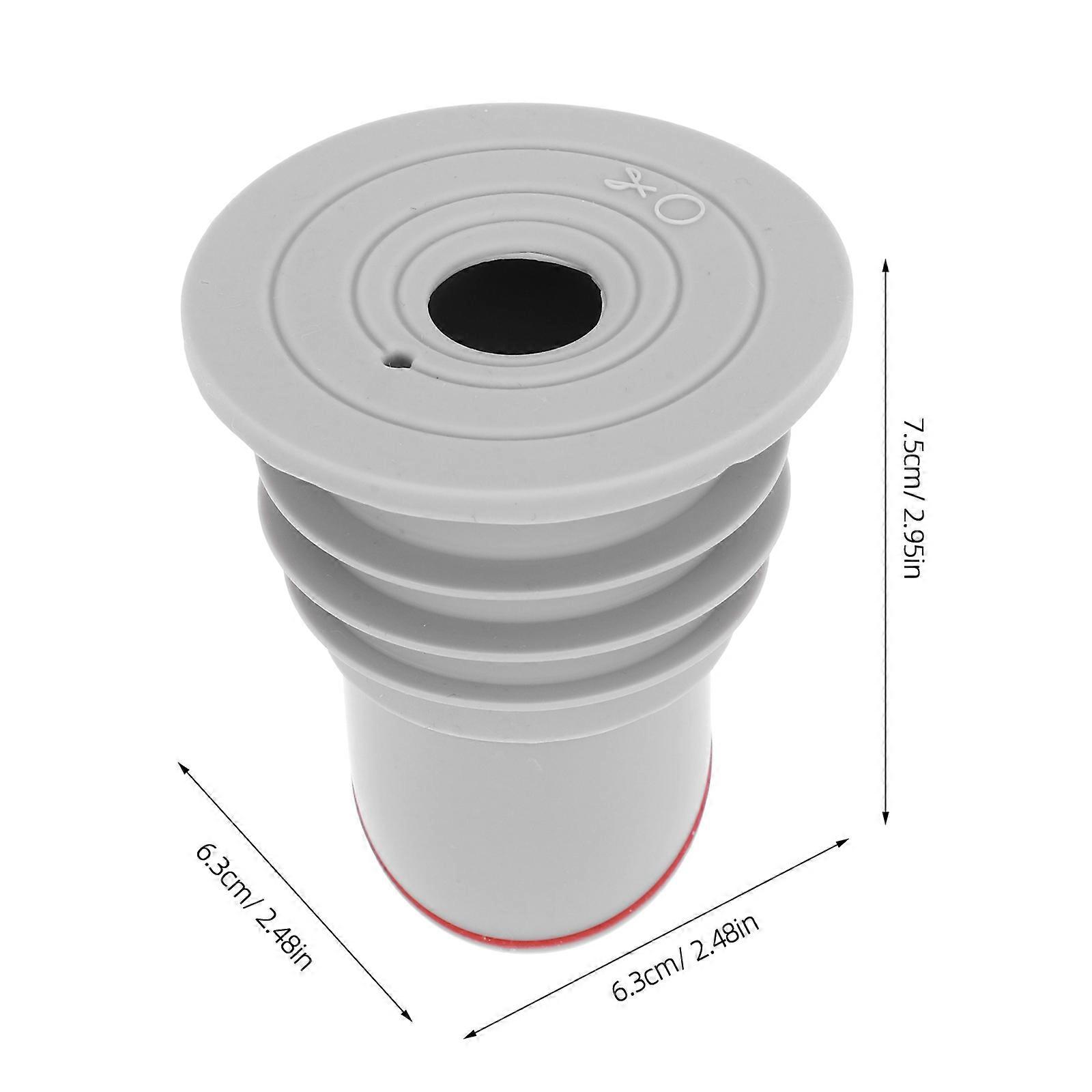 Shower Drain Core Odor Proof for Sealing with Silicone Plug Grey