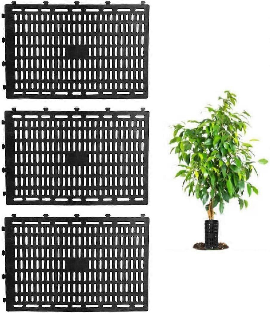 Tree Protectors, Tree Trunk Protectors, Plastic Tree Trunk Cover, Planted Tree Bark Protector for Lawnmower, 4pcs Black