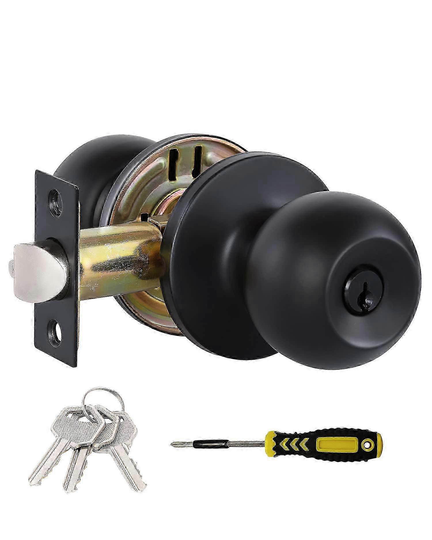 2026 Matte Black Door Knobs for Bedrooms and Bathrooms