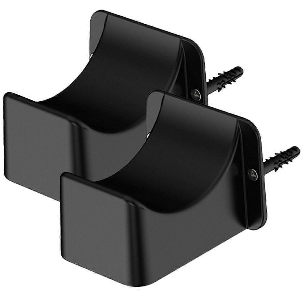 Wall Mount Sword Stand for Display 1Pair Decorative Black ABS Racks