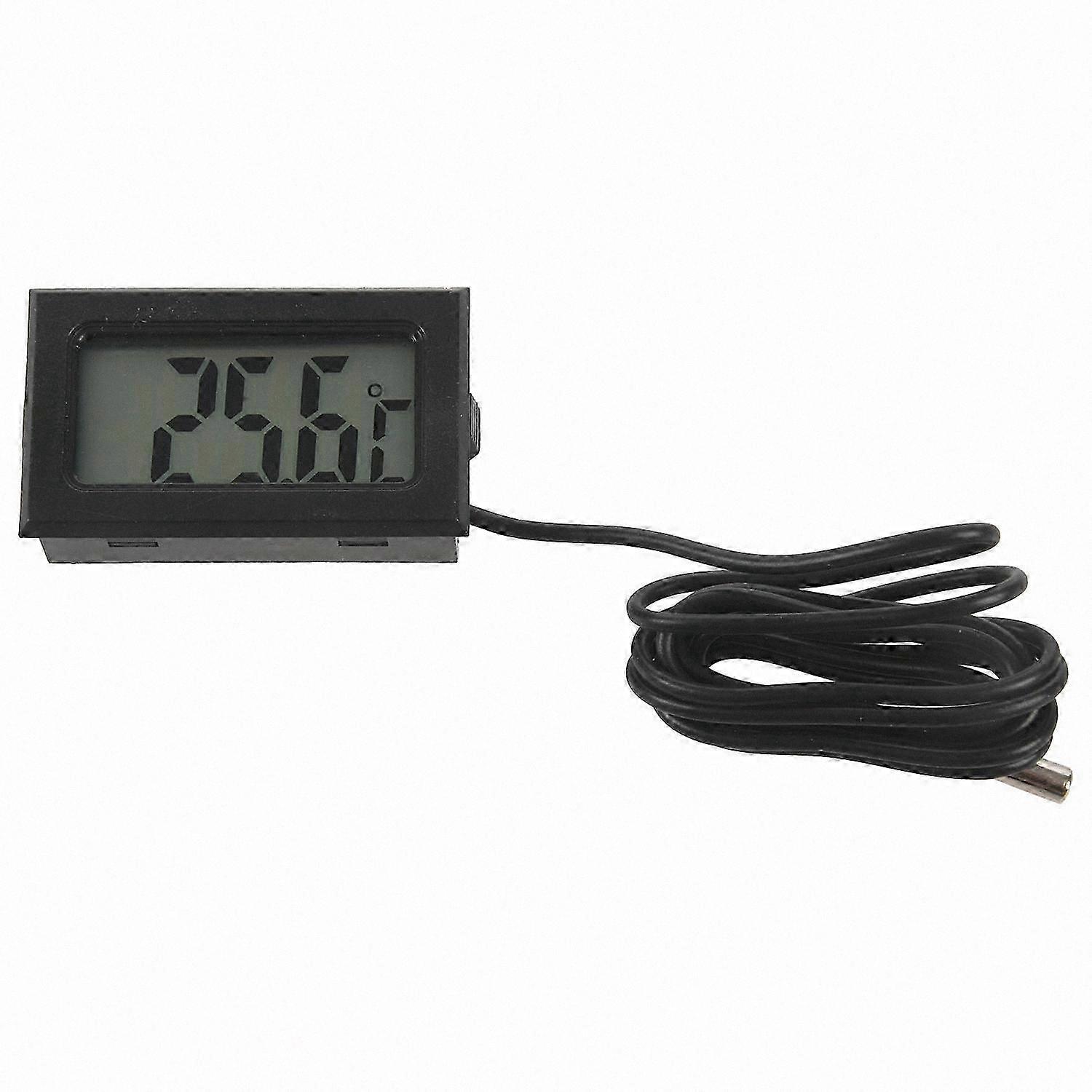 LCD Digital Thermometer with Probe Sensor, Temperature Range -50°C to +110°C