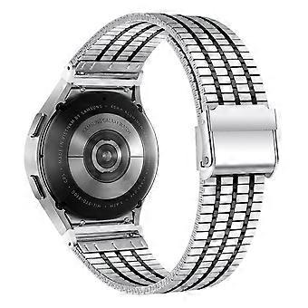 For Samsung Galaxy Watch7 44mm 40mm Watch Band 7-Beads Stainless Steel Wrist Strap