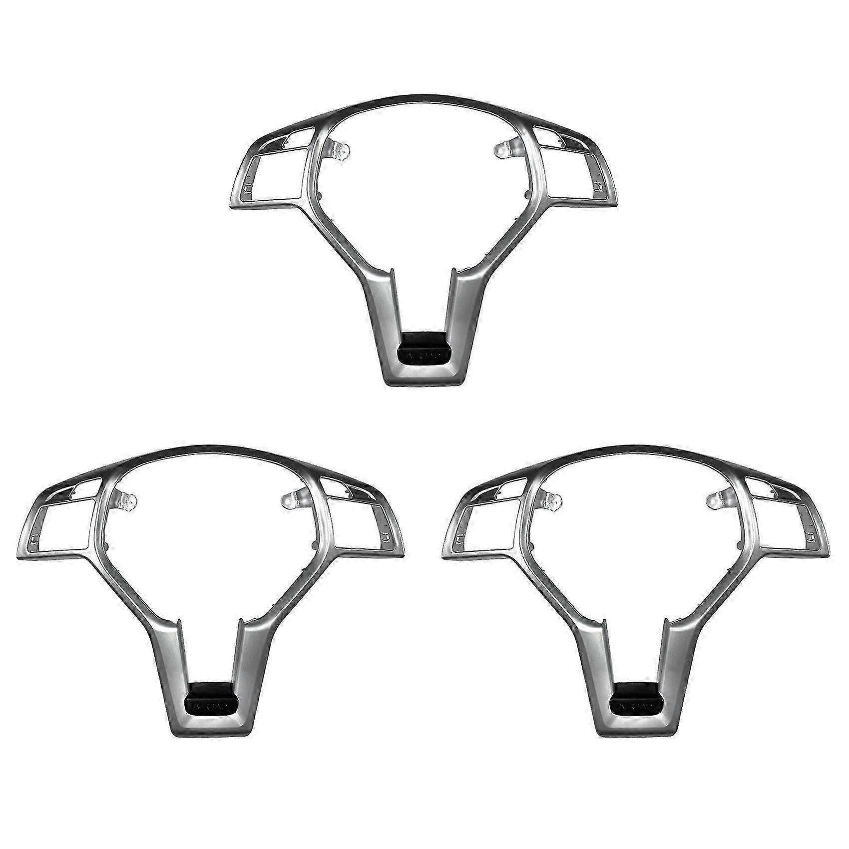 Car Steering Wheel Frame Trim Cover for A C E GLA Class Silver