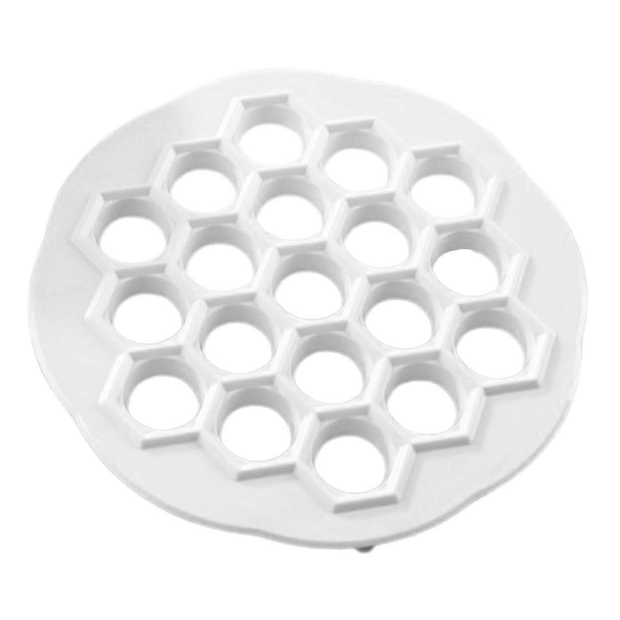 19Hole Dumpling Maker Mold, Easy OneHand Press, Quick MultiDumpling Prep, Reusable Plastic