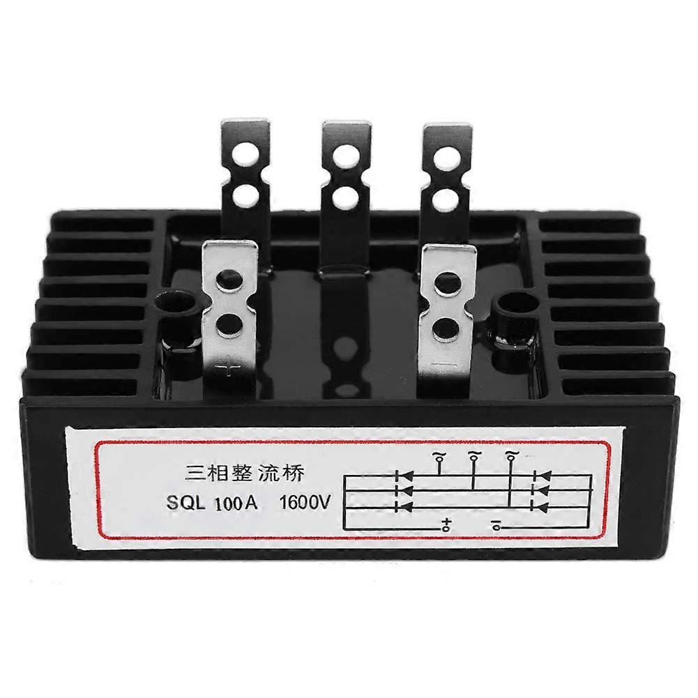 Three Phase Bridge Rectifier 100A 1600V  Current AC to DC Converter with Efficient Heat Dissipation