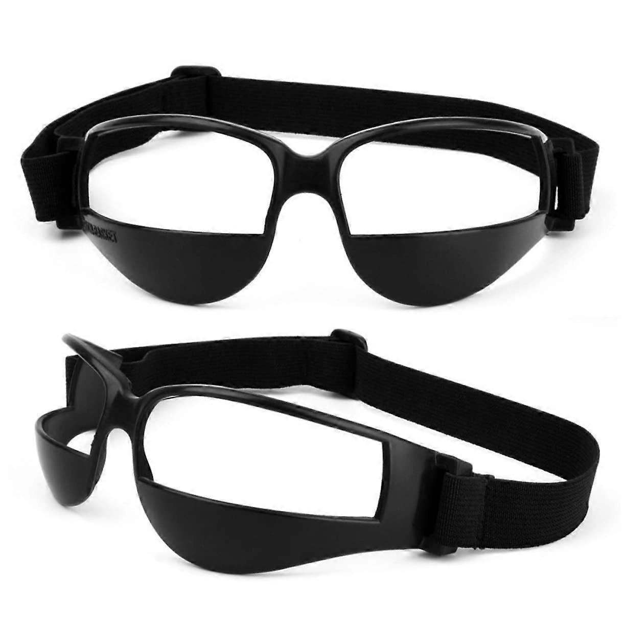 2pcs Basketball Training Glasses Adjustable Dribbling Goggles Improve Ball Handling Soft Plastic