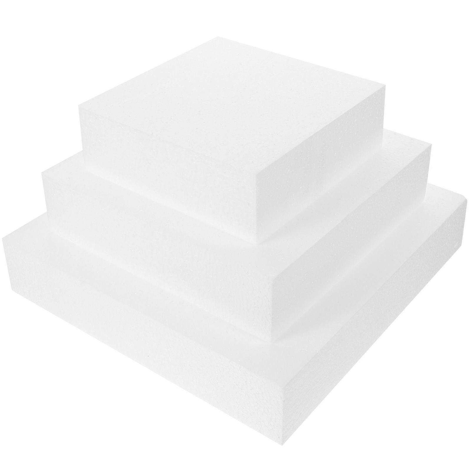 3pcs Fake Foam Cake Dummies Reusable Cake Practice Model Decorating Practice Mold for Bakery