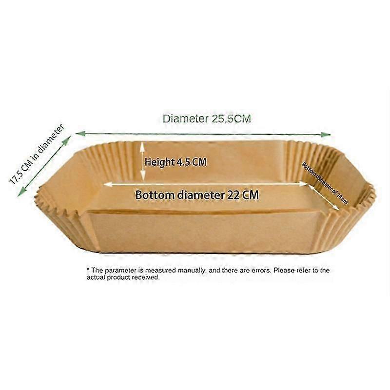 200Pcs Disposable Air Fryer Liners for Foodi Rectangular Baking Paper Kitchen
