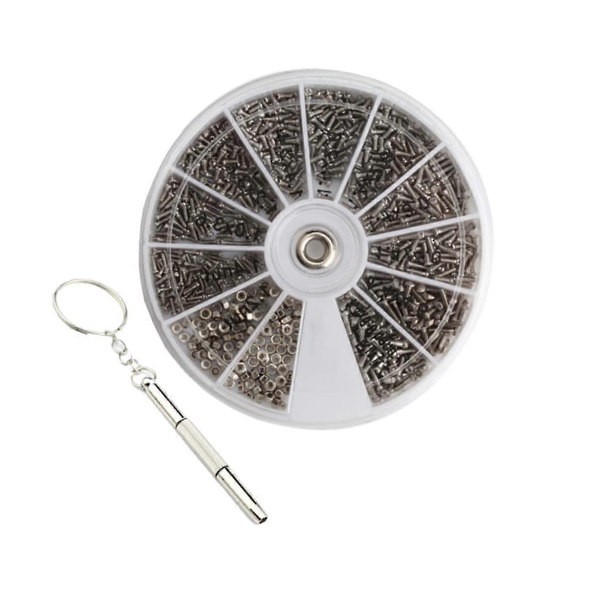 Eyeglass  Kit with Precision Screwdriver and Assorted Screws for Easy Durable Frame Fix